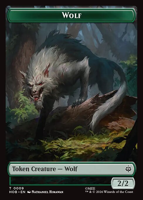 Goblin Army (0003) // Wolf Double-Sided Token (HOB-3 // 9)
