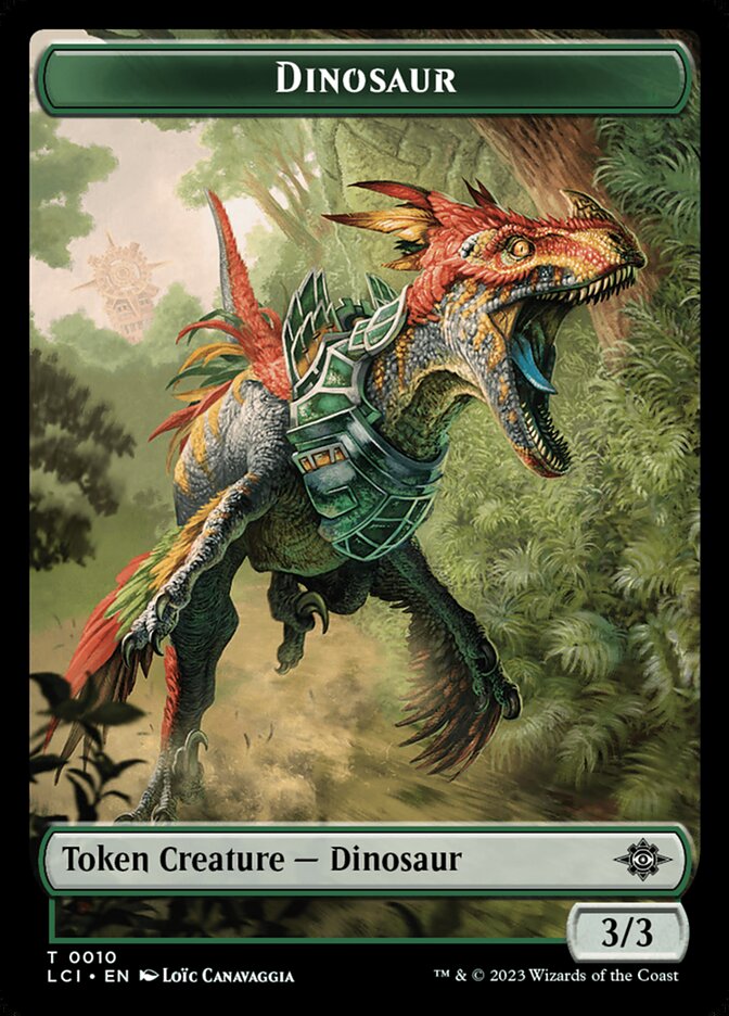 Dinosaur Egg // Dinosaur (0010) Double-Sided Token (LCI-11 // 10)