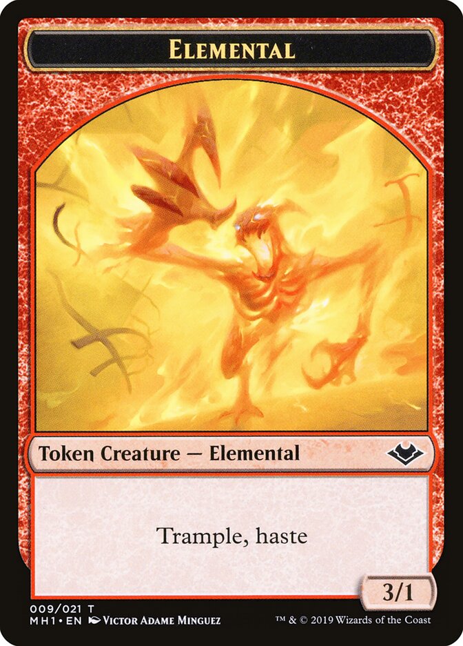 Illusion // Elemental (009) Double-Sided Token (MH1-5 // 9)