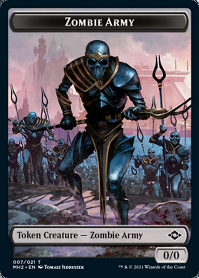 Squirrel // Zombie Army Double-Sided Token (MH2-11 // 7) (Foil)