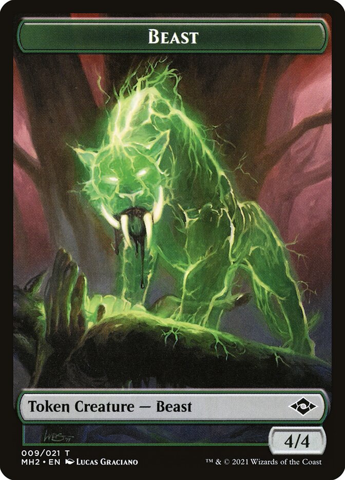 Squirrel // Beast Double-Sided Token (MH2-11 // 9) (Foil)