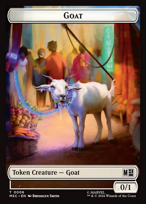 Soldier // Goat Double-Sided Token (MSC-4 // 6)