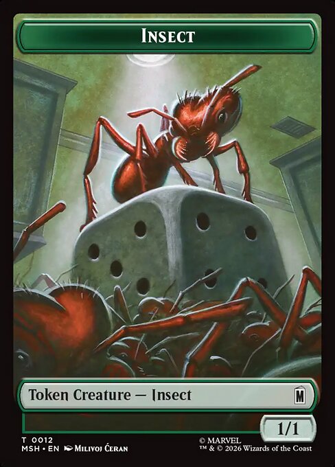 Soldier // Insect Double-Sided Token (MSH-4 // 12)