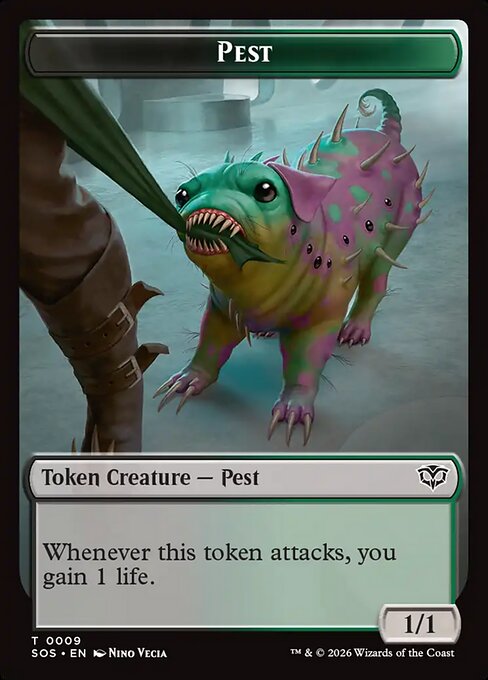 Fractal (0005) // Pest (0009) Double-Sided Token (SOS-5 // 9)