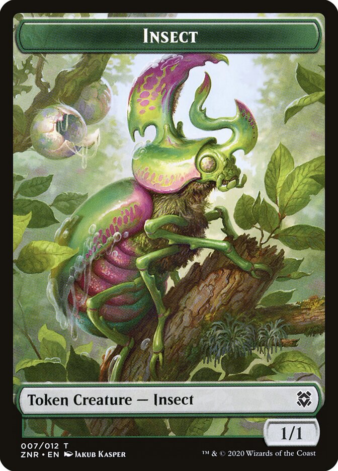 Illusion // Insect Double-Sided Token (ZNR-6 // 7) (Foil)