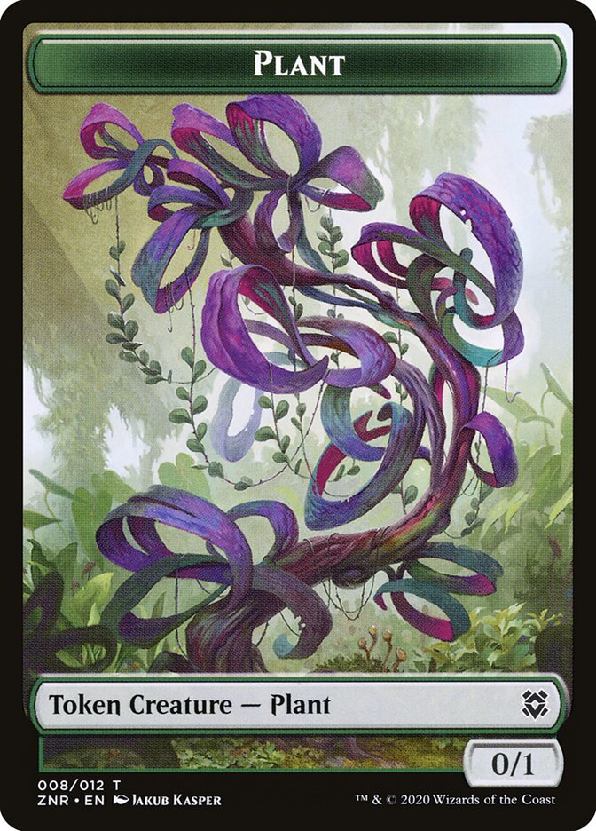 Drake // Plant Double-Sided Token (ZNR-5 // 8) (Foil)