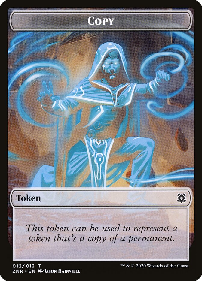 Cat // Copy Double-Sided Token (ZNR-2 // 12) (Foil)