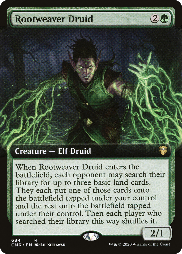 Rootweaver Druid (CMR-684) (Extended Art) (Foil)