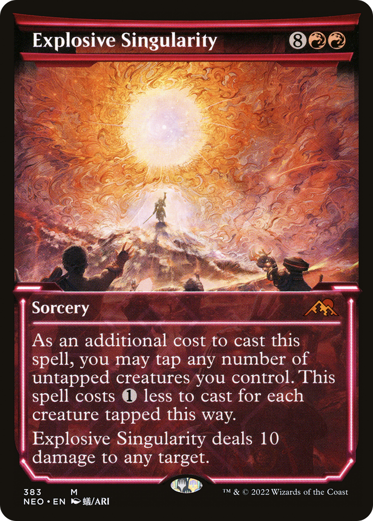 Explosive Singularity (NEO-383) (Showcase) (Foil)