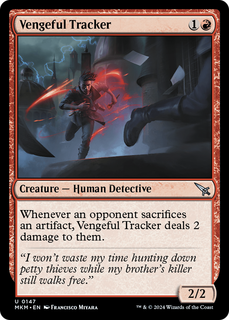 Vengeful Tracker (MKM-147) (Foil)
