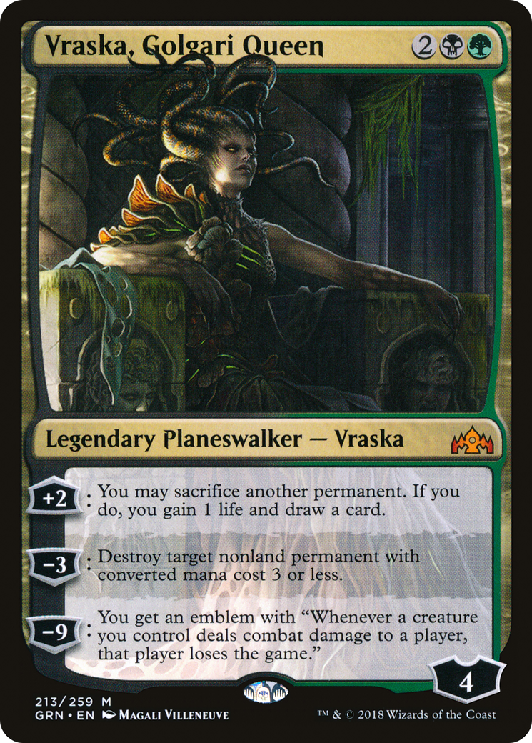 Vraska, Golgari Queen (GRN-213) (Foil)