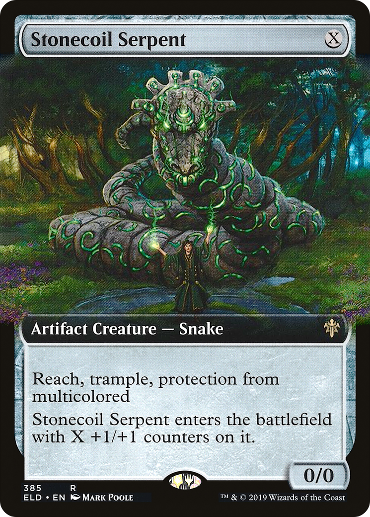 Stonecoil Serpent (ELD-385) (Extended Art) (Foil)