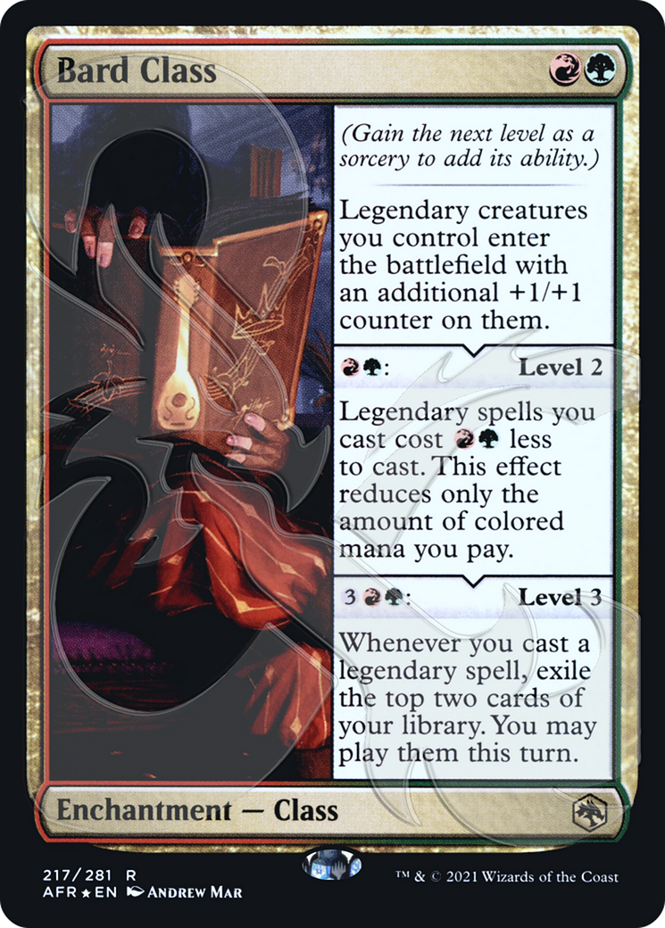 Bard Class (Ampersand Stamped) (AFR&-217A) (Foil)