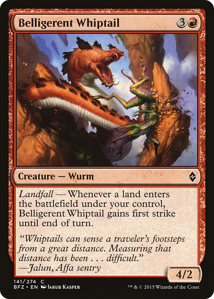 Belligerent Whiptail (BFZ-141) (Foil)