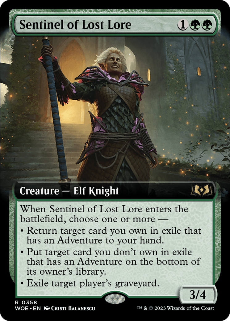 Sentinel of Lost Lore (WOE-358) (Extended Art)