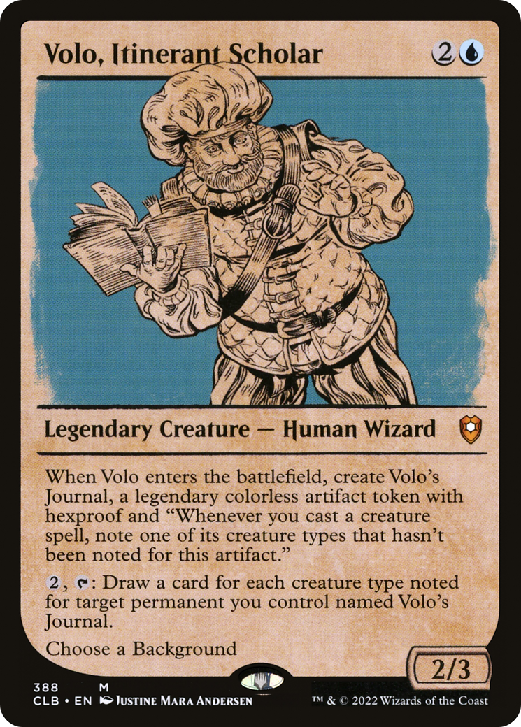 Volo, Itinerant Scholar (CLB-388) (Showcase) (Foil)