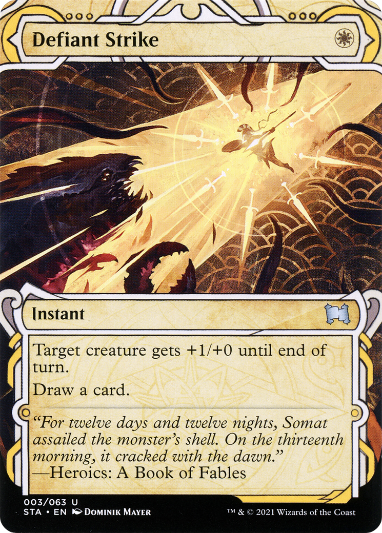 Defiant Strike (STA-003) (Showcase) (Borderless)