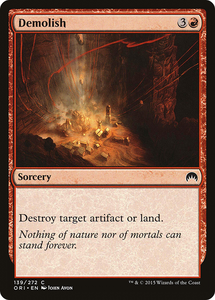 Demolish (ORI-139) (Foil)