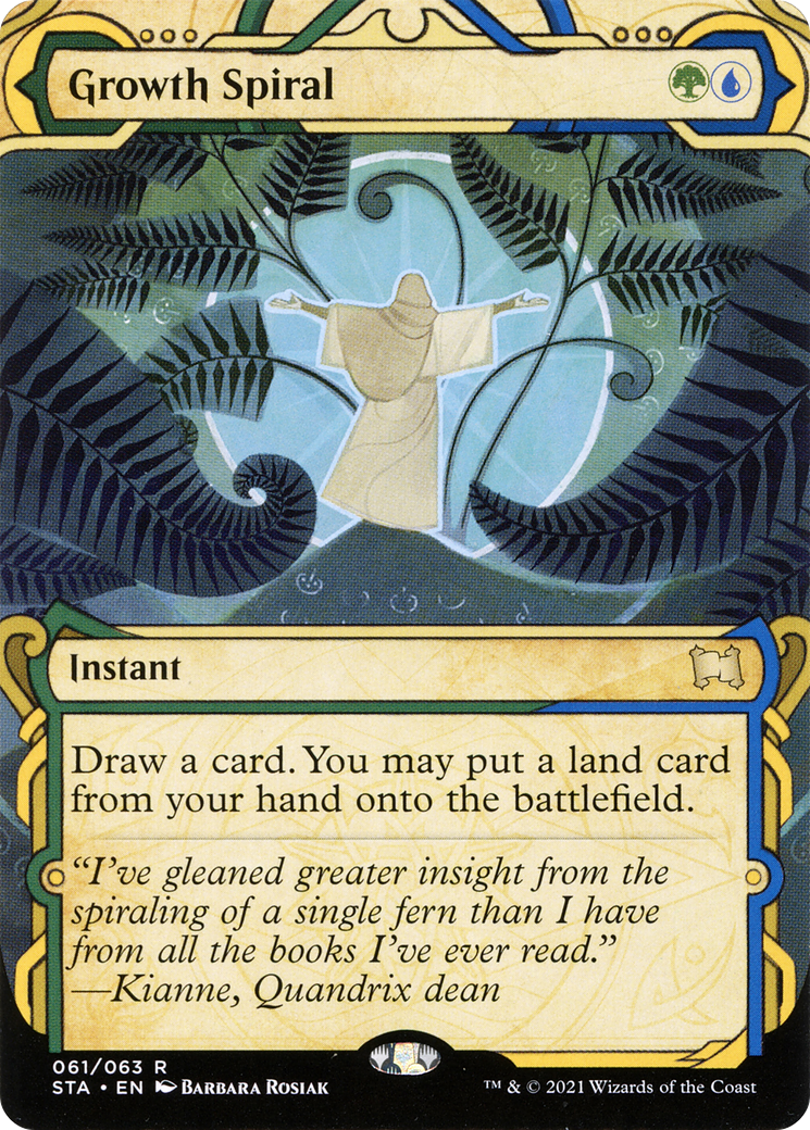 Growth Spiral (STA-061) (Showcase) (Borderless) (Foil)