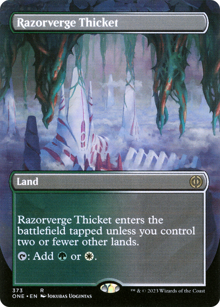 Razorverge Thicket (ONE-373) (Borderless) (Foil)