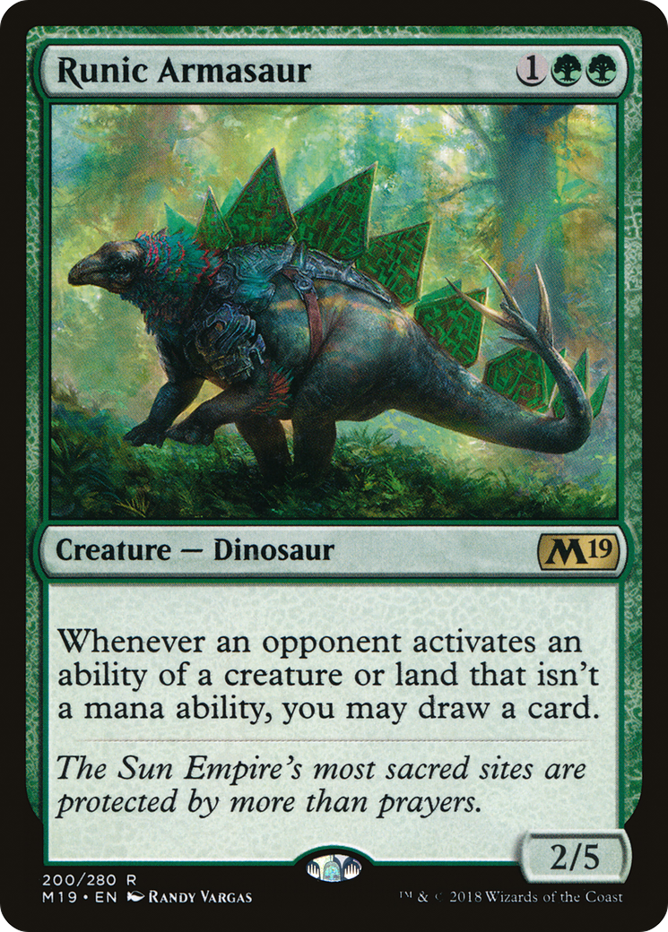 Runic Armasaur (M19-200) (Foil)