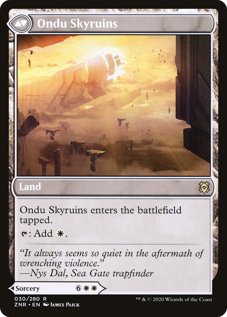 Ondu Inversion // Ondu Skyruins (ZNR-030) (Foil)