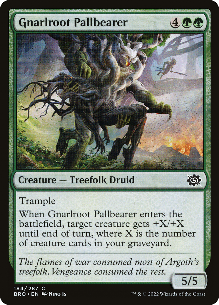 Gnarlroot Pallbearer (BRO-184) (Foil)