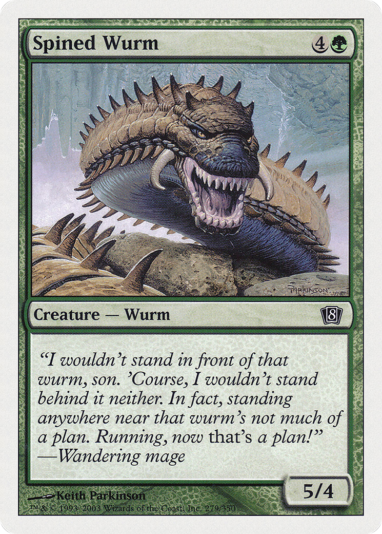Spined Wurm (8ED-279★) (Foil)