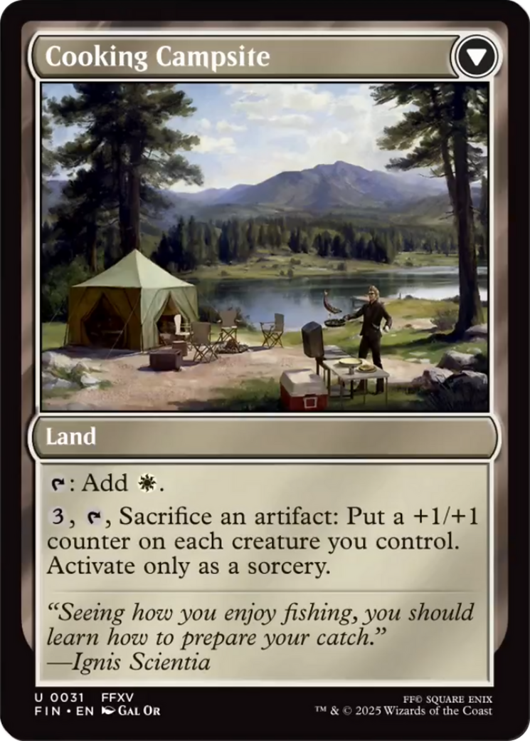 Sidequest: Catch a Fish // Cooking Campsite (FIN-031) (Foil)
