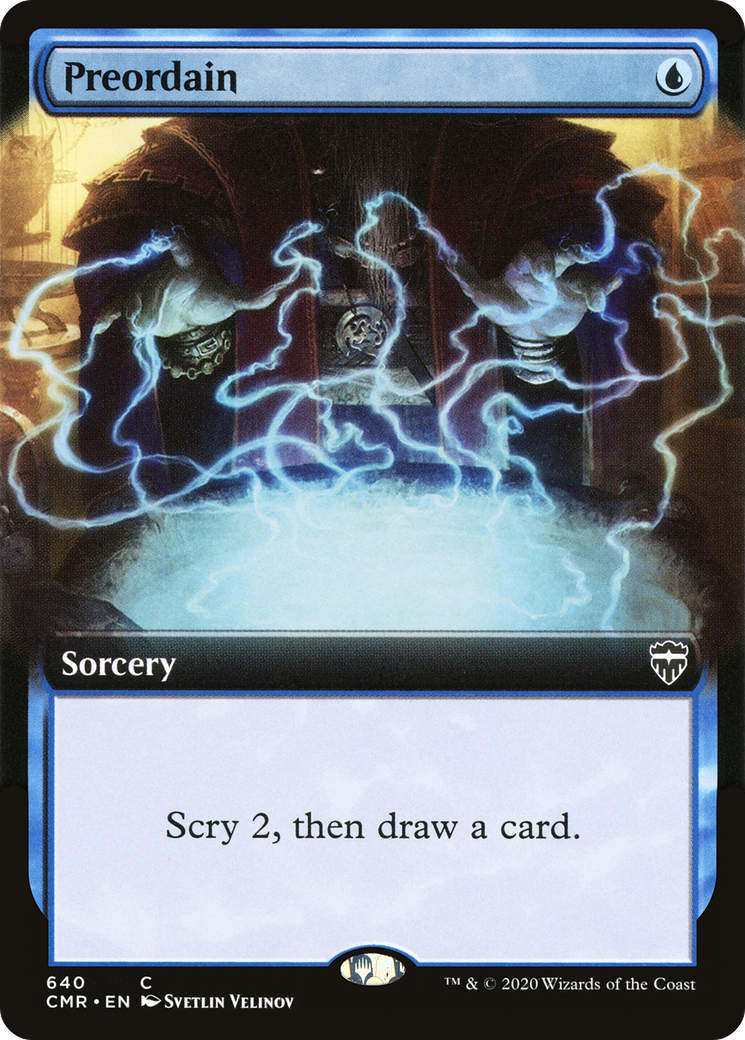 Preordain (CMR-640) (Extended Art) (Foil)