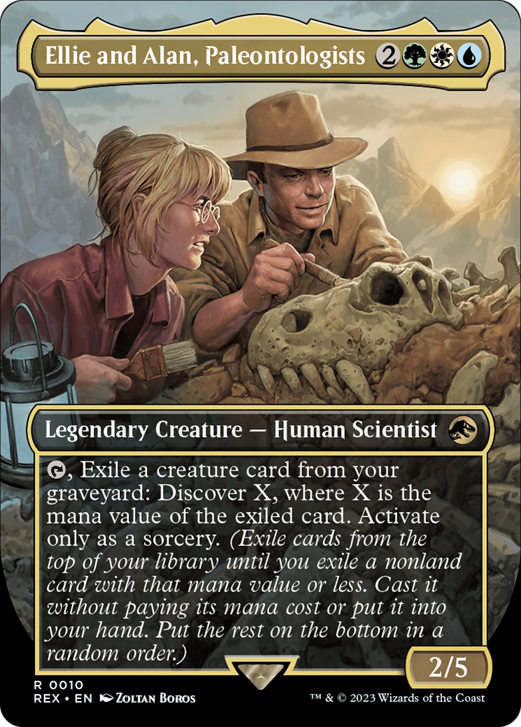 Ellie and Alan, Paleontologists (REX-010) (Borderless) (Foil)