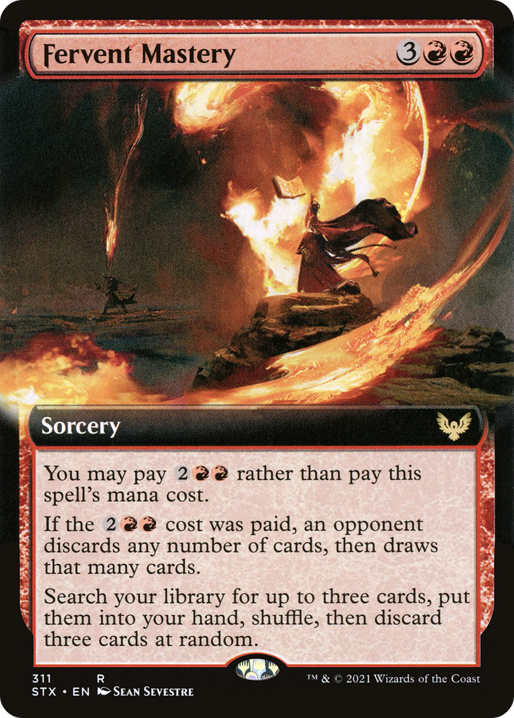 Fervent Mastery (STX-311) (Extended Art) (Foil)