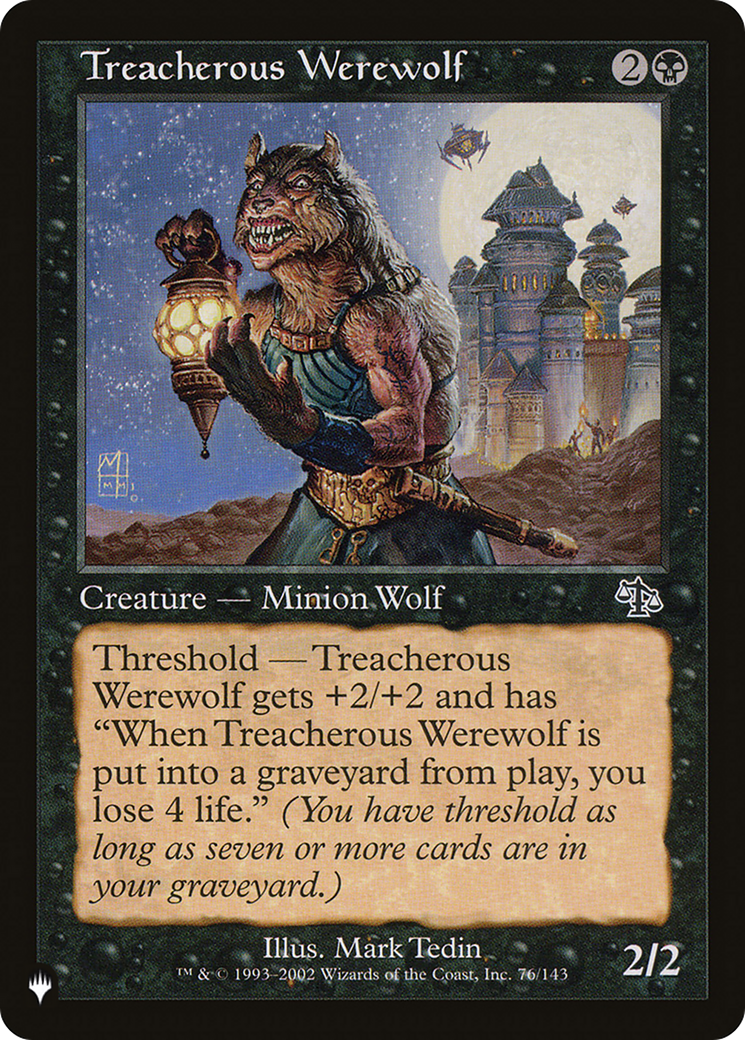 Treacherous Werewolf (LIST-JUD-76)