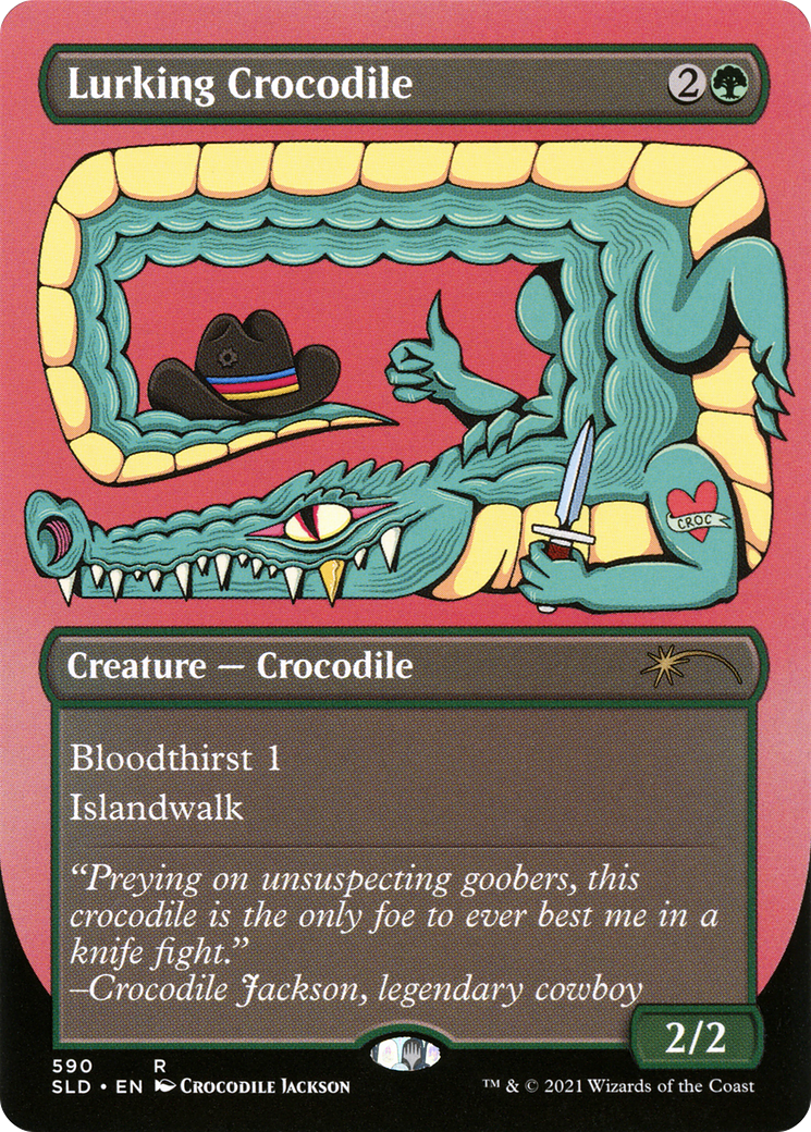 Lurking Crocodile (SLD-590) (Borderless)