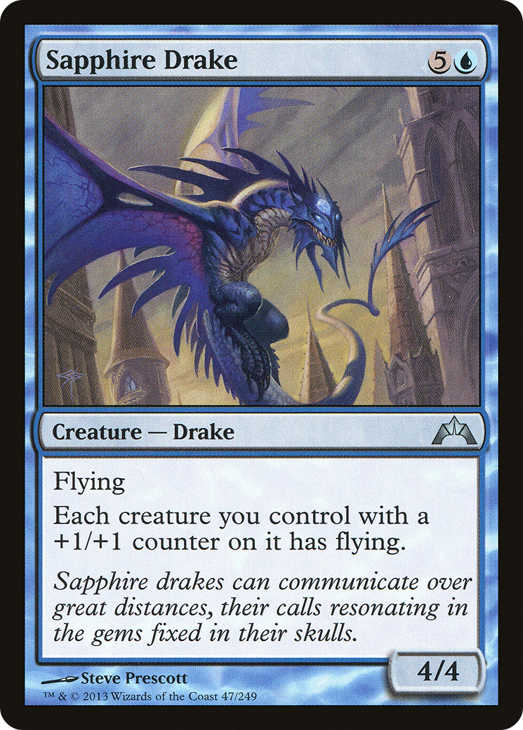 Sapphire Drake (GTC-047) (Foil)
