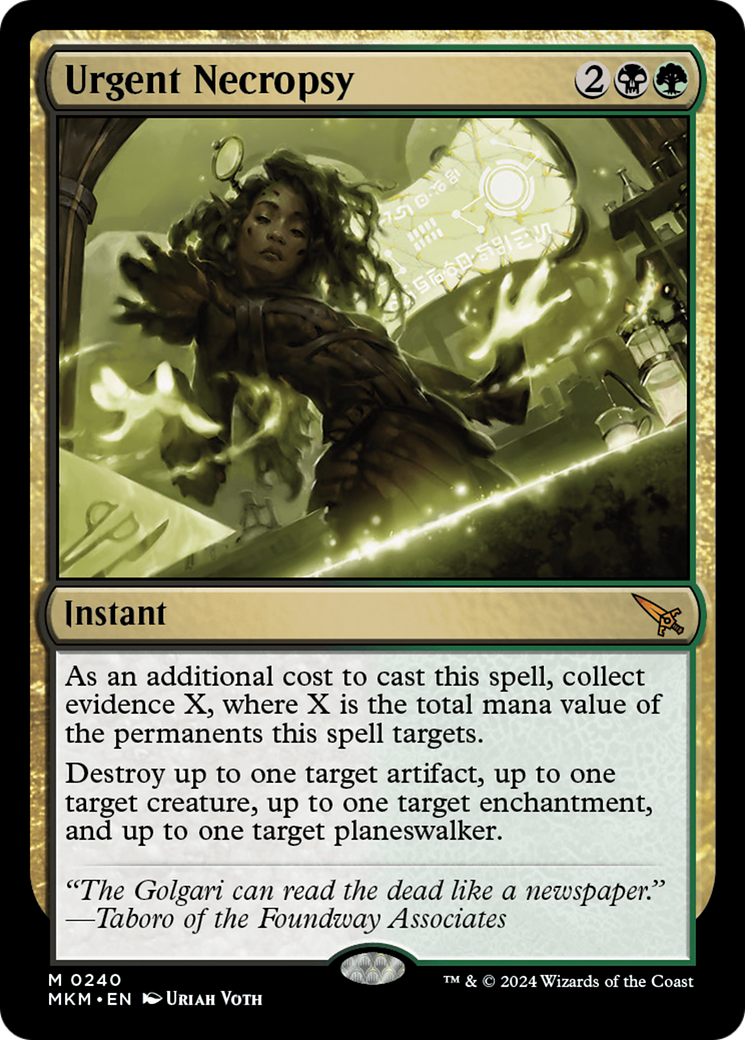 Urgent Necropsy (MKM-240)