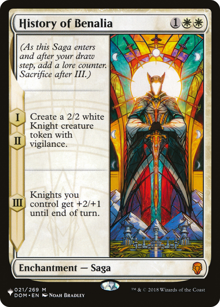 History of Benalia (LIST-DOM-21)