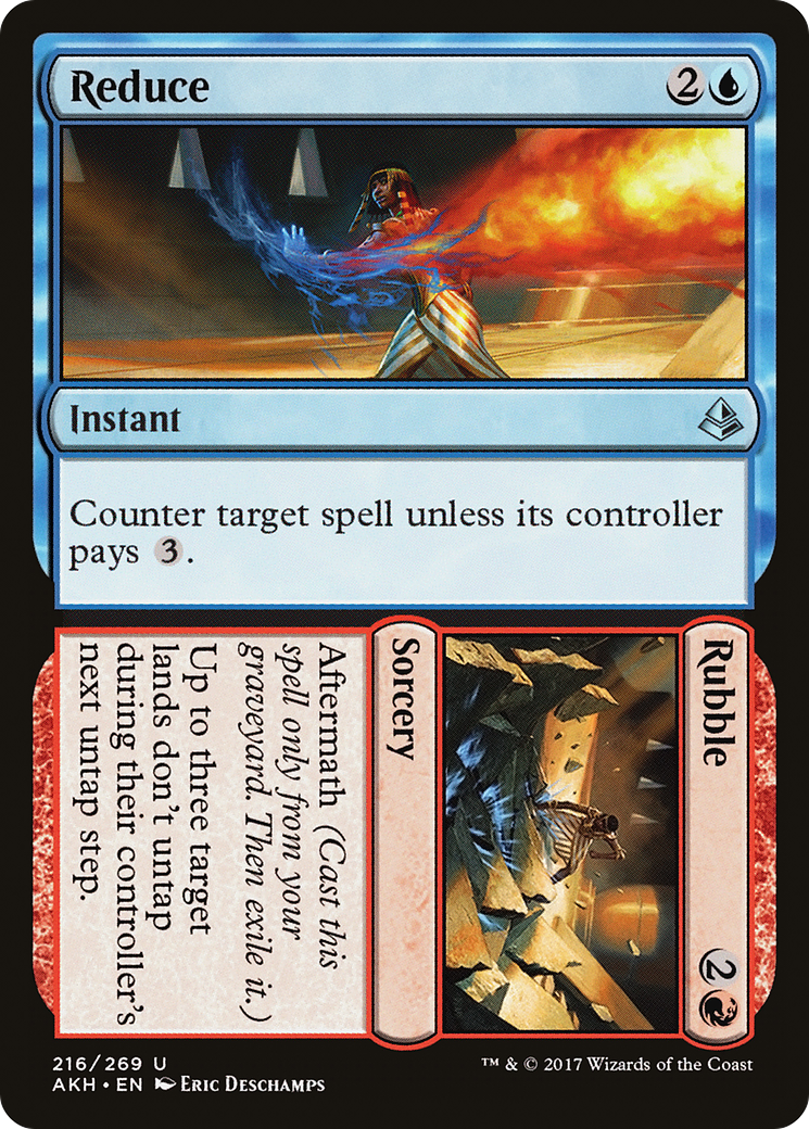 Reduce // Rubble (AKH-216) (Foil)