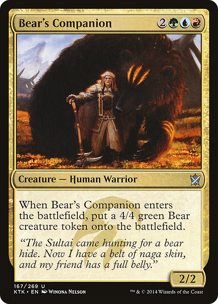 Bear's Companion (KTK-167)