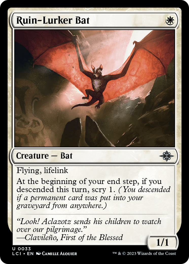 Ruin-Lurker Bat (LCI-033)