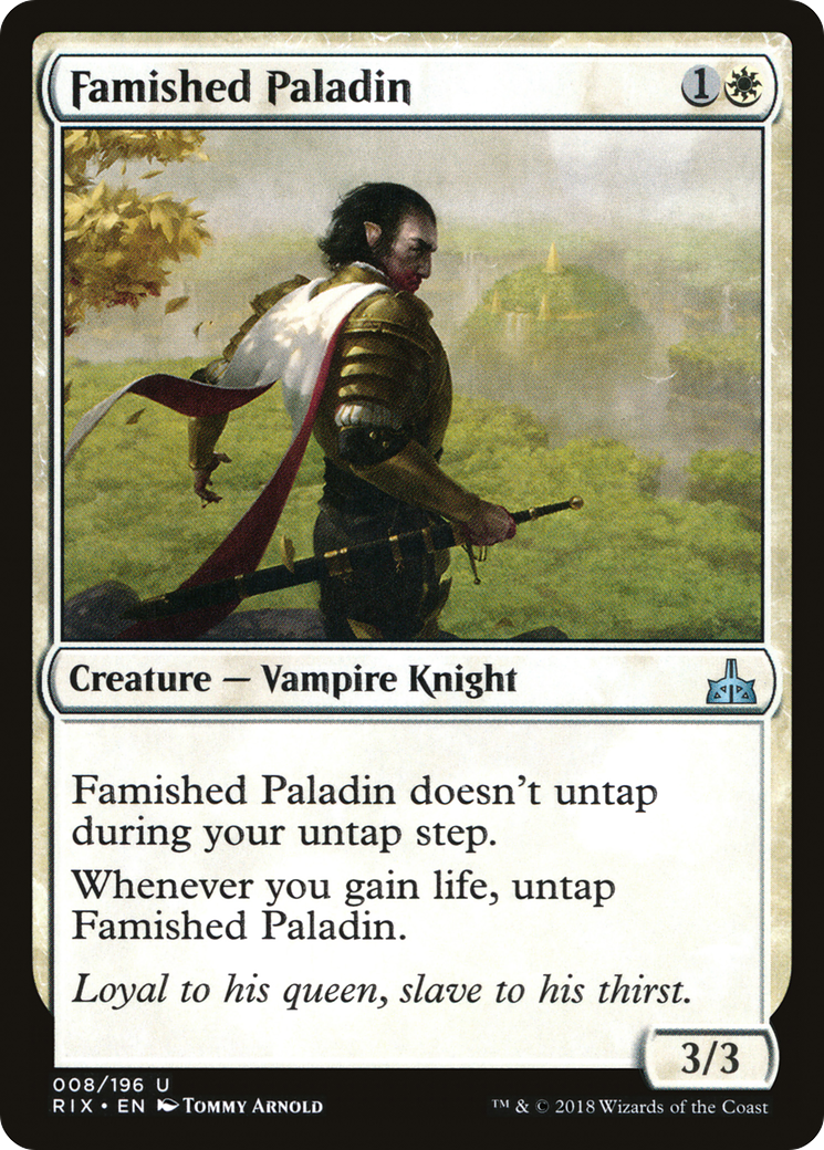 Famished Paladin (RIX-008) (Foil)