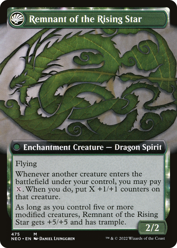 Jugan Defends the Temple // Remnant of the Rising Star (NEO-475) (Extended Art) (Foil)