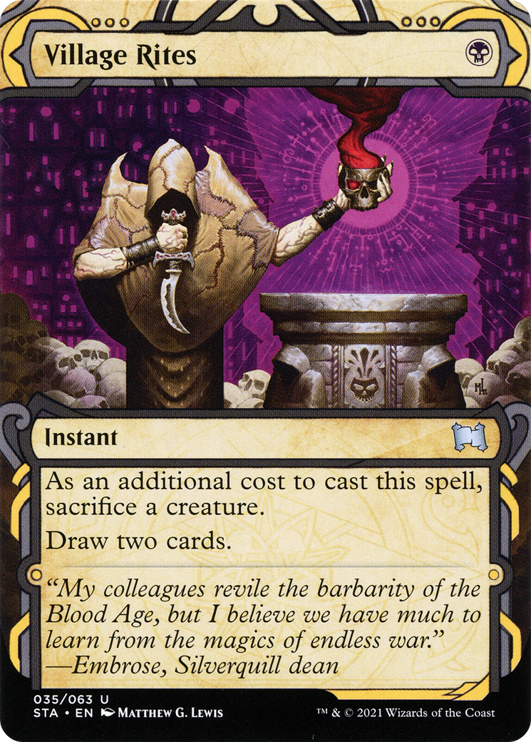 Village Rites (STA-035) (Showcase) (Borderless) (Foil)