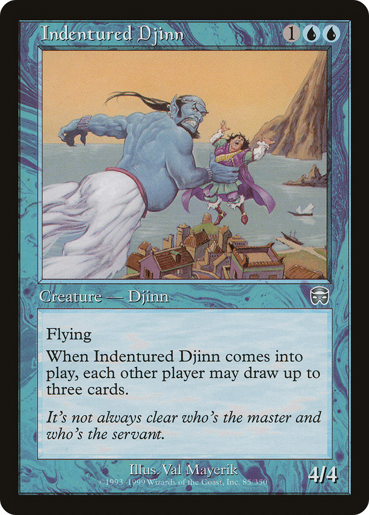 Indentured Djinn (MMQ-085) (Foil)