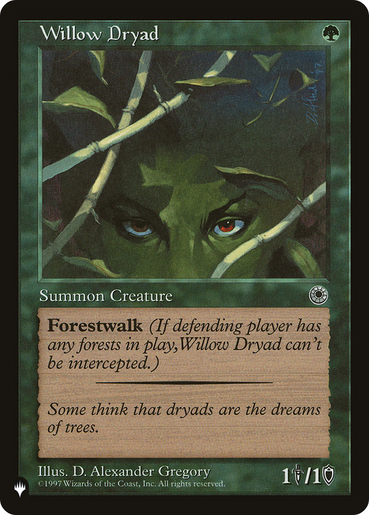 Willow Dryad (LIST-POR-193)