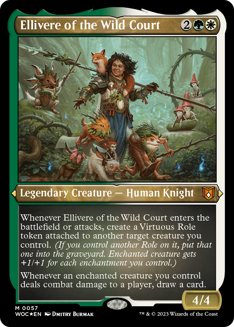 Ellivere of the Wild Court (WOC-057) (Display Commander) (Etched Foil)