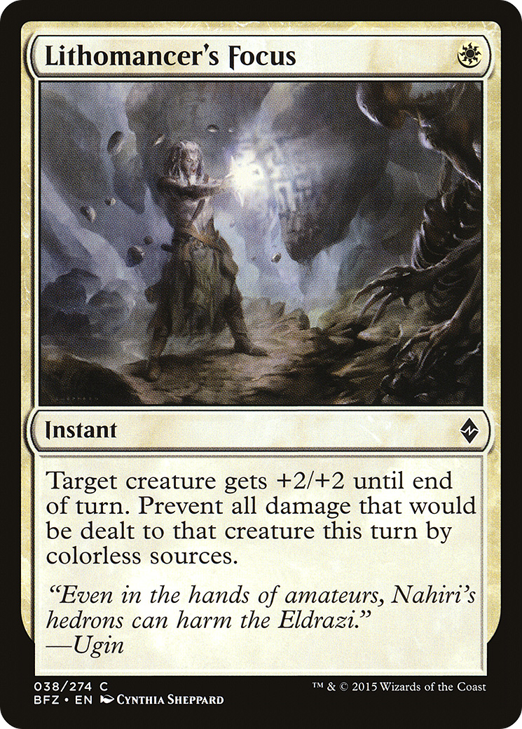 Lithomancer's Focus (BFZ-038) (Foil)
