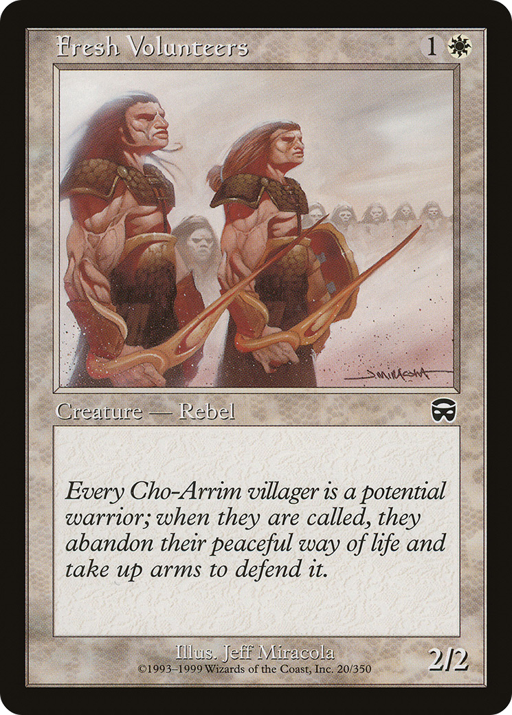 Fresh Volunteers (MMQ-020) (Foil)