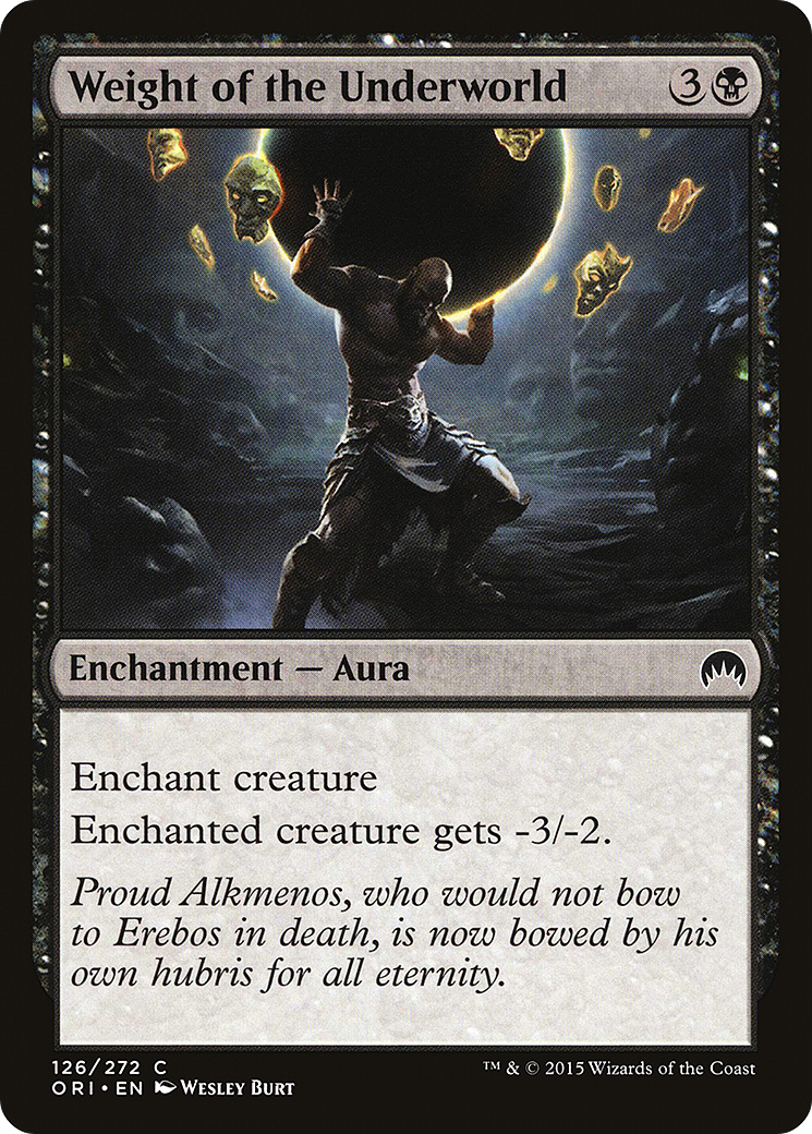 Weight of the Underworld (ORI-126) (Foil)
