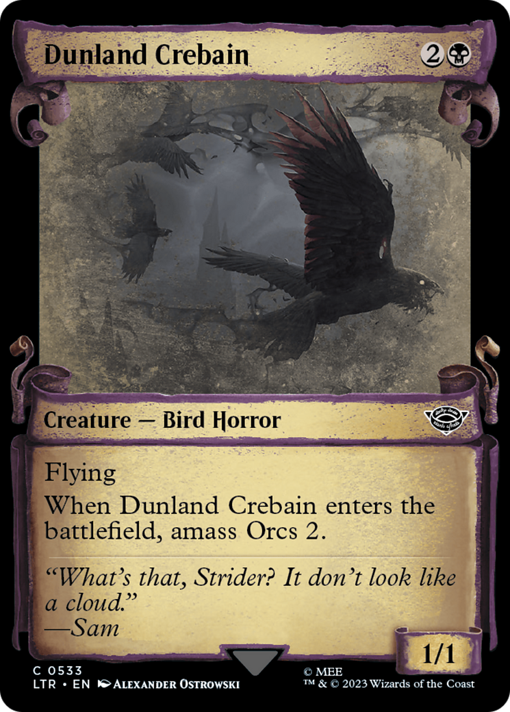 Dunland Crebain (LTR-533) (Showcase) (Scroll)